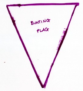 bunting flag template 001