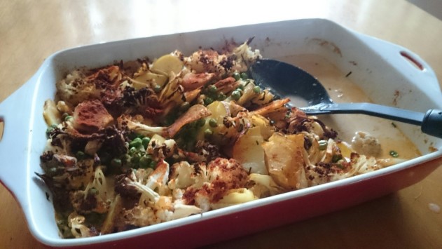 Easy, Tasty, Dairy-Free Potato And Cauliflower Bake