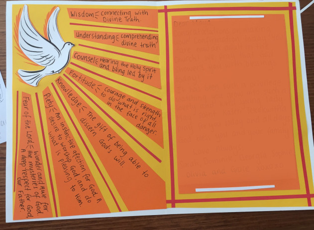 DIY Confirmation Card