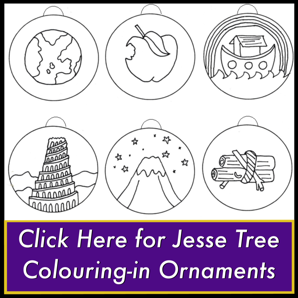 FREE Jesse Tree Colouring-in Ornaments Printable – Australian Catholic Mums